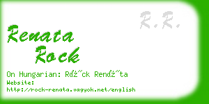 renata rock business card